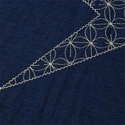 KAPITAL IDG JERSEY CREW T (THUNDER SASHIKO) -Tom wood Shop 0ba688eb8608a972cd7eeb57b6662f7b