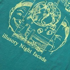 Brain Dead NIGHT FACADE T-SHIRT -Tom wood Shop BRAINDEADNIGHTFACADET SHIRTGREENSBDS22T00002301GR01 3