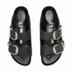 Birkenstock WOMEN'S ARIZONA BIG BUCKLE -Tom wood Shop BirkenstockWARIZONABIGBUCKLEBLACKOILEDLEATHER371011075 4