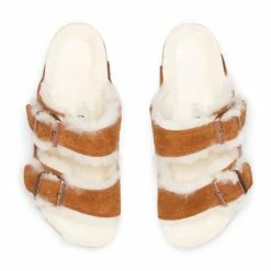 Birkenstock WOMENS ARIZONA SHEARLING -Tom wood Shop BirkenstockWARIZONASHEARLINGSUEDEMINKNATURAL361001135 4