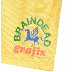 Brain Dead GRAFIX TEAM SHORT -Tom wood Shop BrainDeadGRAFIXTEAMSHORTYELLOWSBDS22B16002349YL01 3