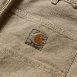 Carhartt WIP SINGLE KNEE PANT -Tom wood Shop CARHARTTWIPSINGLEKNEEPANTDUSTYHBROWN30I026463 07E FH 3