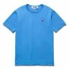 Comme Des Garçons Play SMALL RED HEART T-SHIRT -Tom wood Shop COMMEDESGARCONSMENST SHIRTBLUESP1T314 1