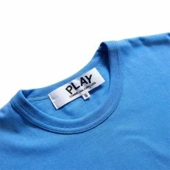 Comme Des Garçons Play SMALL RED HEART T-SHIRT -Tom wood Shop COMMEDESGARCONSMENST SHIRTBLUESP1T314 4