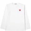 Comme Des Garçons Play PLAY L/S T-SHIRT -Tom wood Shop CommedesGarconsPLAYT SHIRTWHITEMP1T118 1