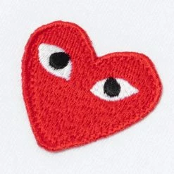 Comme Des Garçons Play PLAY L/S T-SHIRT 7 Comme Des Garçons Play PLAY L/S T-SHIRT -Tom wood Shop CommedesGarconsPLAYT SHIRTWHITEMP1T118 3