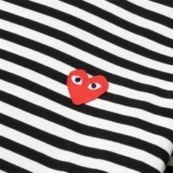 Comme Des Garçons Play PLAY STRIPED T-SHIRT 7 Comme Des Garçons Play PLAY STRIPED T-SHIRT -Tom wood Shop CommedesGarconsPlayPLAYSTRIPEDT SHIRTBLACKWHITEMP1T164 3 14820fdb ee5f 4d86 9f03 b9b9518da4ef