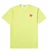 Comme Des Garçons Play PLAY T-SHIRT -Tom wood Shop CommedesGarconsPlayPLAYT SHIRTGREENREDHEARTMP1T272 1