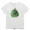 KAPITAL 20/-JERSEY CREW T (SMILE LEAF) -Tom wood Shop KAPITAL20 JERSEYCREWT SMILELEAF WHITE0K1904SC142 1