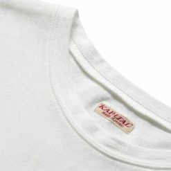 KAPITAL 20/-JERSEY CREW T (SMILE LEAF) -Tom wood Shop KAPITAL20 JERSEYCREWT SMILELEAF WHITE0K1904SC142 3