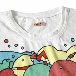 KAPITAL 20/-JERSEY CREW T (SWIMMING MAX) -Tom wood Shop Kapital20 JERSEYCREWT SWIMMINGMAX WHITE1K2103SC073 3