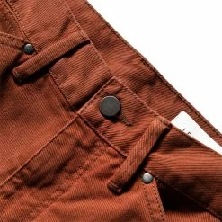 Lemaire SEAMLESS JEANS -Tom wood Shop LemaireSEAMLESSJEANSBRICKBROWN48PA330LD1001 3