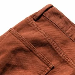 Lemaire SEAMLESS JEANS -Tom wood Shop LemaireSEAMLESSJEANSBRICKBROWN48PA330LD1001 5