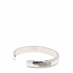 Maple PINSTRIPE BANGLE -Tom wood Shop MaplePINSTRIPEBANGLESILVER925MMPLSS2028 4