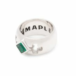 Maple WEDNESDAY RING 11 Maple WEDNESDAY RING -Tom wood Shop MapleWEDNESDAYRINGSILVER925EMERALD7MPLCO WEDS RING 5