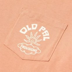 Old Pal Provisions SHARE THE STOKE POCKET SHIRT -Tom wood Shop OldPalProvisionsSHARETHESTOKEPOCKETT SHIRTREDCLAYMAPR SSPT STOKE RDC 4