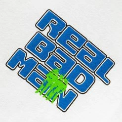 Real Bad Man WARNING SS TEE -Tom wood Shop RealBadManWARNINGSSTEEWHITESRBM10002 3