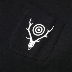 South2 West8 SHORT SLEEVE ROUND POCKET TEE -Tom wood Shop SOUTH2WEST8SSROUNDPOCKETTEE CIRCLEHORNBLACKMIN892 4