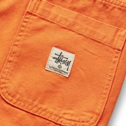 Stüssy CANVAS WORK PANT -Tom wood Shop STUSSYCANVASWORKPANTORANGE30116496 4