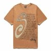 Stüssy SMALL TALK PIGMENT DYED TEE -Tom wood Shop STUSSYSTALKPIG.DYEDTEEALMONDM1904858 1