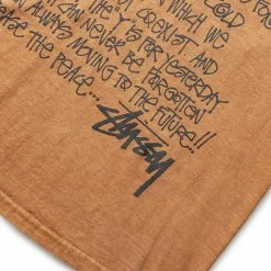 Stüssy SMALL TALK PIGMENT DYED TEE -Tom wood Shop STUSSYSTALKPIG.DYEDTEEALMONDM1904858 4