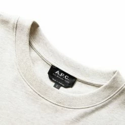 A.P.C. OLIVIER LONG SLEEVE T-SHIRT -Tom wood Shop a.p.c.T SHIRTOLIVIERHEATHEREDECRUSCOEZC H26177 3