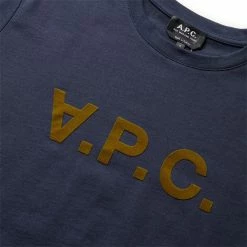 A.P.C. VPC T-SHIRT -Tom wood Shop a.p.c.T SHIRTVPCBICOLOREHMARINEKAKISCOBQX H26217 3