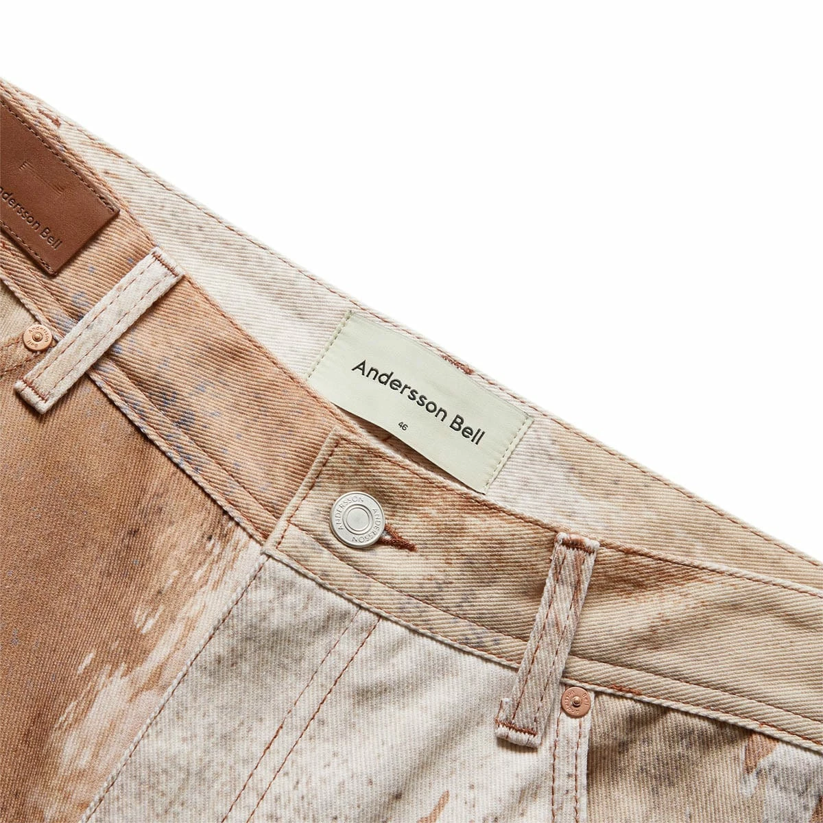 Andersson Bell TAWNEY BEIGE PRINT DENIM 5 Andersson Bell TAWNEY BEIGE PRINT DENIM - Image 3