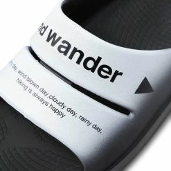 And Wander X OOFOS AHH RECOVERY SANDLE -Tom wood Shop andwanderXOOFOSAHHRECOVERYSANDLEBLACKWHITE85742178203 5