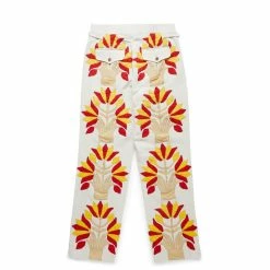 Bode FOLIAGE APPLIQUE TROUSERS 9 Bode FOLIAGE APPLIQUE TROUSERS -Tom wood Shop bodeFOLIAGEAPPLIQUETROUSERGOOSEBERRY30MRF22BT004 2