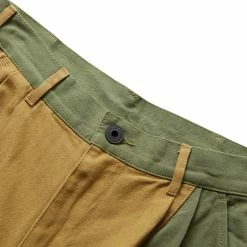 Brain Dead GOOP HERRINGBONE TROUSER -Tom wood Shop braindeadGOOPHERRINGBONETROUSEROLIVE28BDF22B04002496GR04 3