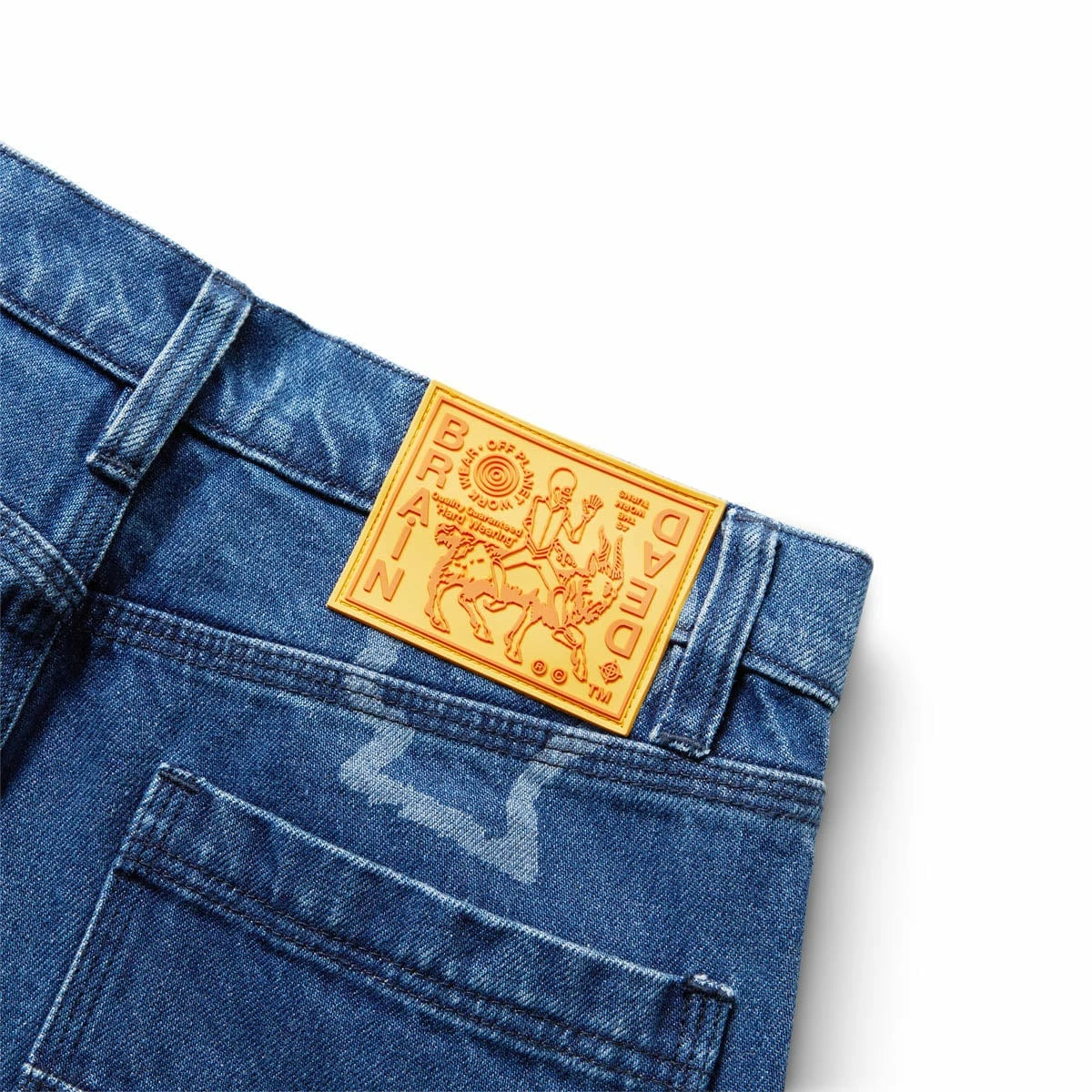 Brain Dead LOGOHEAD DENIM DOUBLE KNEE UTILITY PANT 5 Brain Dead LOGOHEAD DENIM DOUBLE KNEE UTILITY PANT - Image 3