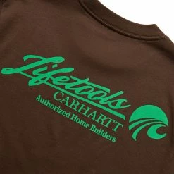 Carhartt WIP S/S HOME BUILDERS T-SHIRT -Tom wood Shop carharttWIPSSHOMEBUILDERST SHIRTDARKUMBERSI031000 0W5 XX 5