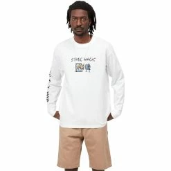 Carhartt WIP L/S STATIC MAGIC T-SHIRT -Tom wood Shop carharttwipLSSTATICMAGICT SHIRTWHITEXSI030192 02 XX 3