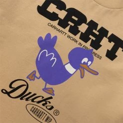 Carhartt WIP S/S CRHT DUCKS T-SHIRT -Tom wood Shop carharttwipSSCRHTDUCKST SHIRTDUSTYHBROWNSI030207 07E XX 3