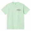 Carhartt WIP S/S LEAVING EARTH T-SHIRT -Tom wood Shop carharttwipSSLEAVINGEARTHT SHIRTPALESPEARMINTBLACKXSI030196 0V8 XX 1