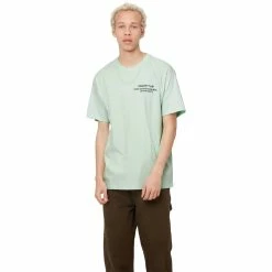 Carhartt WIP S/S LEAVING EARTH T-SHIRT 8 Carhartt WIP S/S LEAVING EARTH T-SHIRT -Tom wood Shop carharttwipSSLEAVINGEARTHT SHIRTPALESPEARMINTBLACKXSI030196 0V8 XX 3