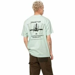Carhartt WIP S/S LEAVING EARTH T-SHIRT 9 Carhartt WIP S/S LEAVING EARTH T-SHIRT -Tom wood Shop carharttwipSSLEAVINGEARTHT SHIRTPALESPEARMINTBLACKXSI030196 0V8 XX 4