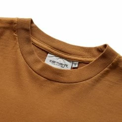 Carhartt WIP S/S VERSE PATCH T-SHIRT -Tom wood Shop carharttwipSSVERSEPATCHT SHIRTHAMILTONBROWN GARMENTDYED SI030667 HZ GD 4