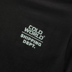 Cold World Frozen Goods GLOBAL LOGISTICS TEE -Tom wood Shop coldworldfrozengoodsGLOBALLOGISTICSTEEBLACKSFW22 T04 BLK 3