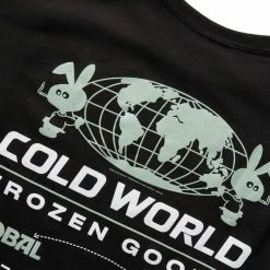 Cold World Frozen Goods GLOBAL LOGISTICS TEE -Tom wood Shop coldworldfrozengoodsGLOBALLOGISTICSTEEBLACKSFW22 T04 BLK 5