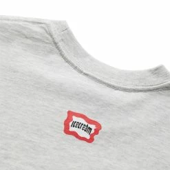 Icecream CROP SS TEE -Tom wood Shop icecreamCROPSSTEELIGHTHEATHERGREYS421 6201 5