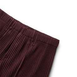 Homme Plissé Issey Miyake MC NOVEMBER PANTS -Tom wood Shop isseymiyakeMCNOVEMBERDARKBURGUNDY1HP28JF124 4