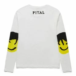 KAPITAL 20/-JERSEY LONG SLEEVE T(CAPITAL PATCH) -Tom wood Shop kapital20 JERSEYLONGSLEEVECAPITALPATCHWHITE1EK 1197 2