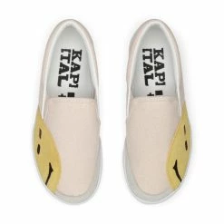 KAPITAL RAIN SMILE SLIP-ON SHOES -Tom wood Shop kapitalRAINSMILESLOP ONSHOESECRU0K2103XG522 4