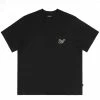 Malbon Golf STINGER POCKET TEE -Tom wood Shop malbonSTINGERPOCKETTEEBLACKSM 7382 BLK 1