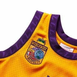 Mitchell & Ness X BODEGA WORLDWIDE RESPECT LAKERS JERSEY -Tom wood Shop mitchell nessMYTOWNSBODEGAFASHIONJERSEYLAKERSYELLOWXSMSTKSH21070 LALYELL 4