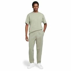 Nike SOLO SWOOSH SHORT SLEEVE KNIT TOP -Tom wood Shop nikeMNKSOLOSWSHSSKNITTOPLIGHTARMYWHITESCV0559 320 3