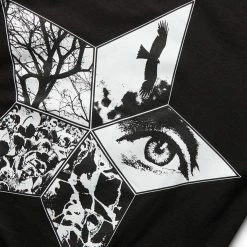 Pleasures FLYING T-SHIRT -Tom wood Shop pleasuresFLYINGT SHIRTBLACKSP22W067 4