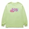 Pleasures SUCK WASHED LONG SLEEVE T-SHIRT -Tom wood Shop pleasuresSUCKWASHEDLONGSLEEVET SHIRTLIMESP22SU036 1